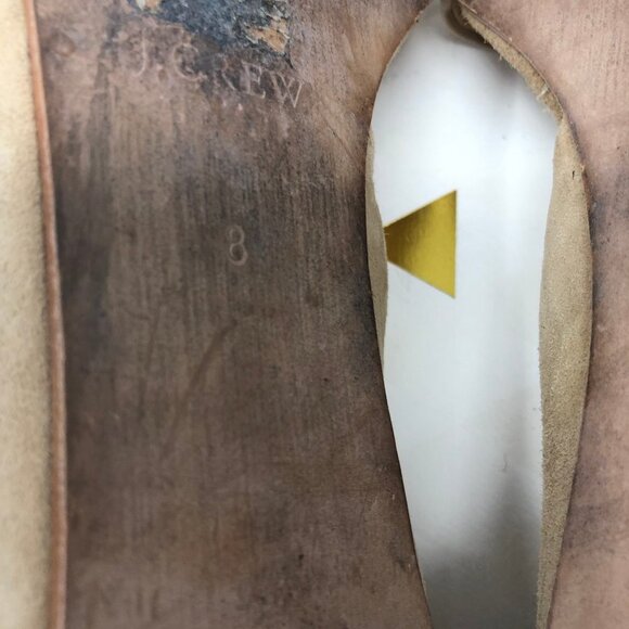 J. Crew Factory Zoe Suede D'Orsay Tan Flats 8 - Picture 7 of 8